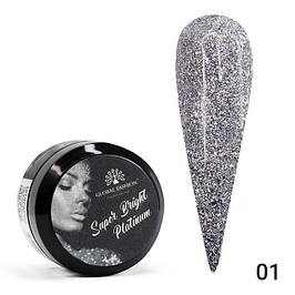 Гель-фарба Super Bright platinum, 5 гр