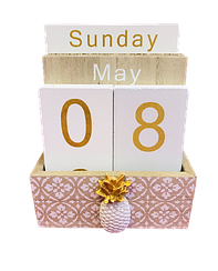 Дерев'яний вічний настільний календар N67/N117 F