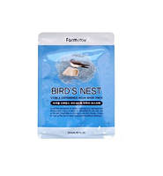 Тканевая маска для лица Farmstay VISIBLE DIFFERENCE BIRDS NEST AQUA MASK PACK срок 25,08,2023