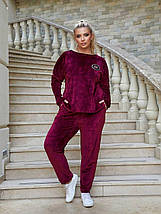 Шикарний жіночий костюм, тканина "Плюшевий велюр" 54, 56, 58, 60, 62, 64 розмір 54, фото 4