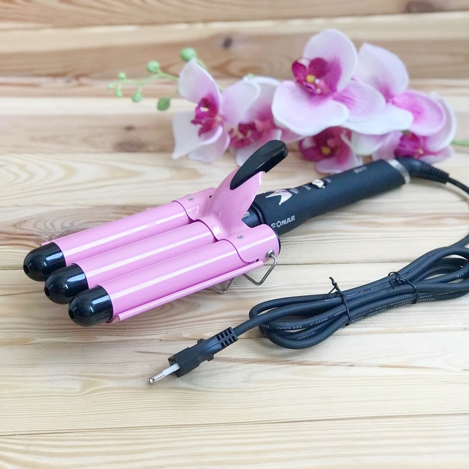 Плойка для волосся хвиля потрійна SONAR F11, фото 1