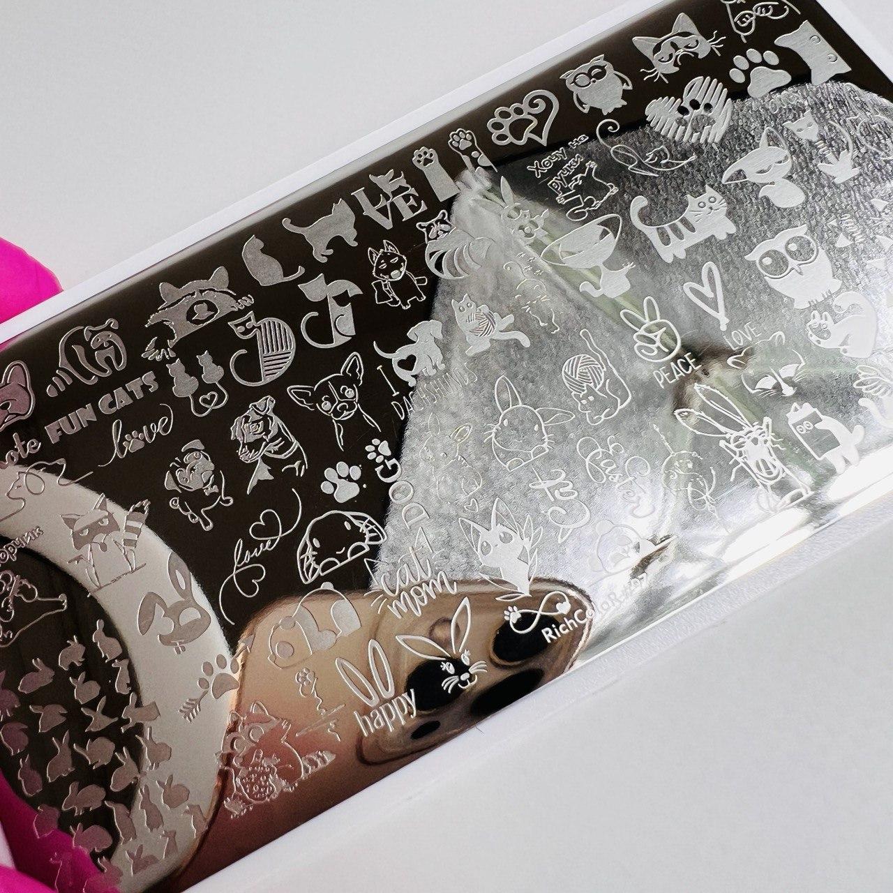 Пластина для стемпінгу RR-97 на пластиковій основі, фото 1