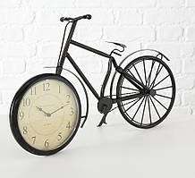 Настільний годинник Велосипед Ретро метал h 50 см чорний
