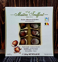 Шоколадные конфеты Ракушки пралине 250г Белые (57755)