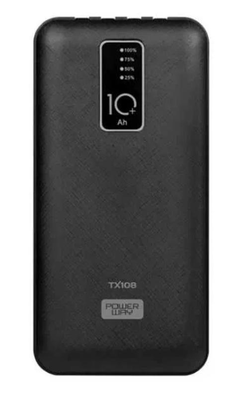 Портативна зарядна батарея Power Bank Powerway TX108 10000mAh (Чорний), фото 1