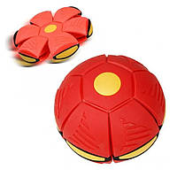 Літальний трансформерний м'яч світиться FUNNY BALL disk 22 см PRR85 (Червоний)