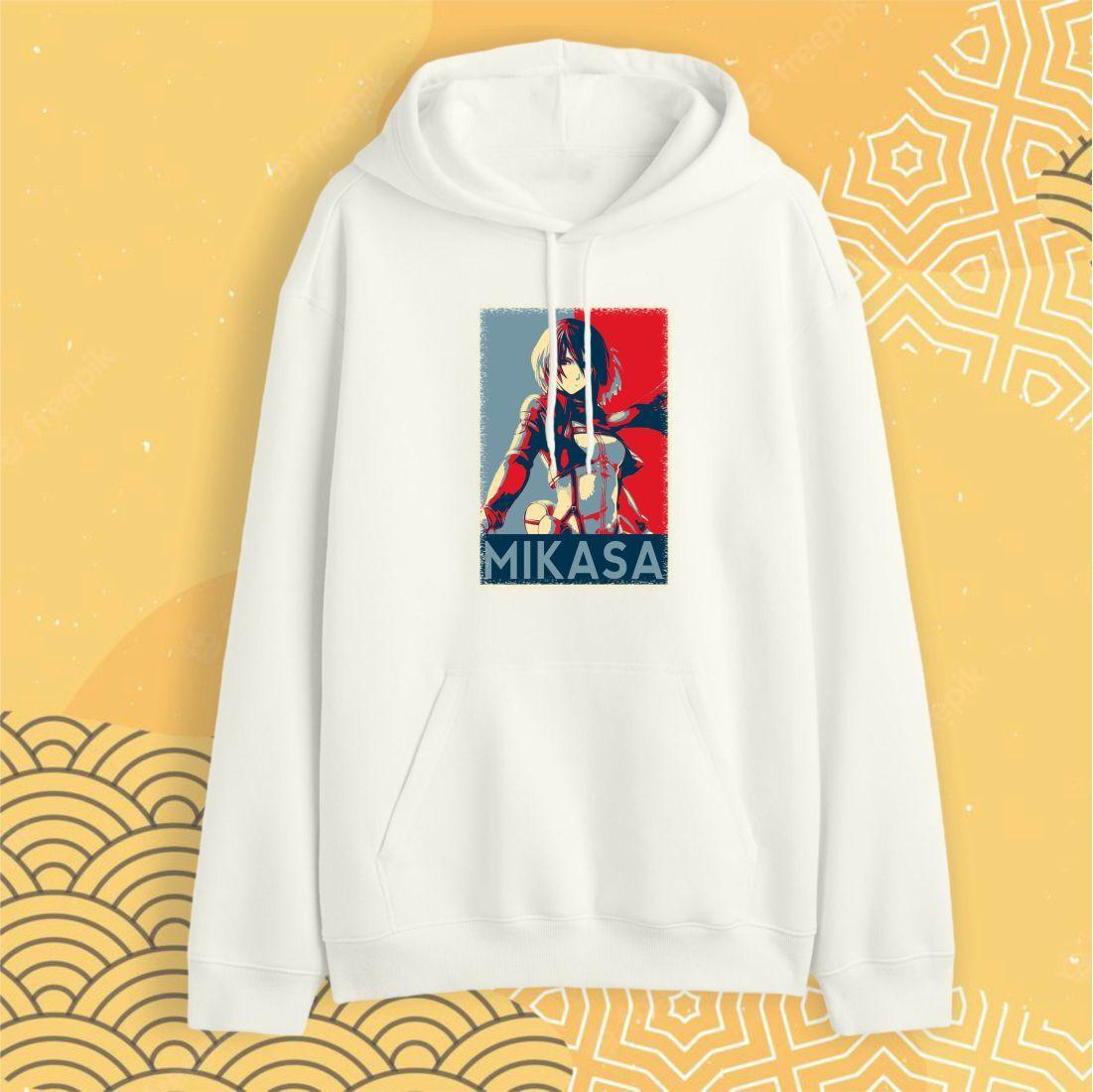 Худі "Атака Титанів" Mikasa — Біле