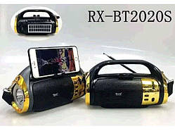 Радіоприймач акумуляторний USB /SD / MP3/ FM, сонячна панель, ліхтар RX-BT2020S ТМ GOLON