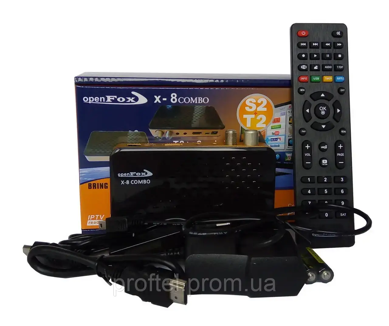 ТВ-Тюнер Комбінований Т2+ супутниковий OpenFox X8 COMBO HD