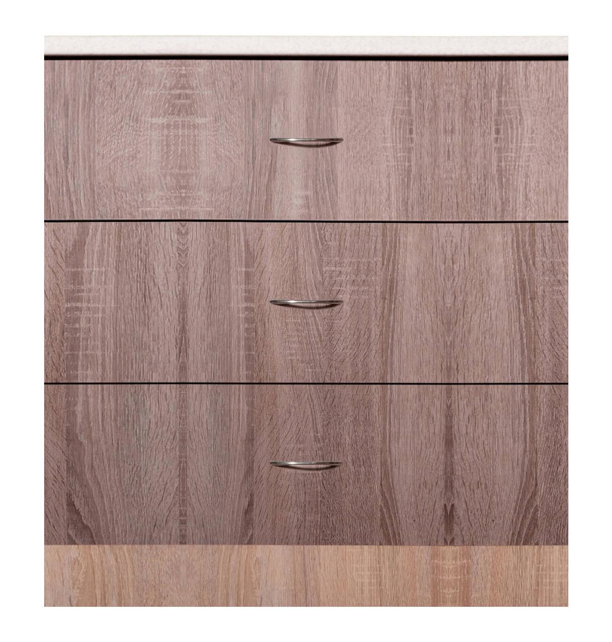 Тумба з трьома ящиками зі стільницею 1-ї кат.(складська програма) 0,7 МАКСІ-Меблі (10703), фото 1