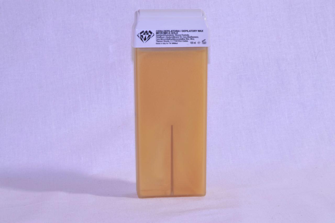 Віск для депіляції в касеті микрослюда золото MICROMICA GOLD BRINail