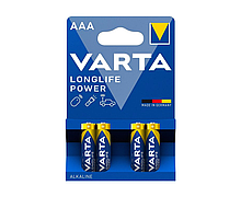 Батарейка лужна VARTA Longlife Power AAA/LR03 BLISTER 4