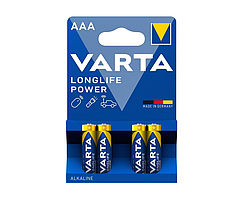 Батарейка лужна VARTA Longlife Power AAA/LR03 BLISTER 4