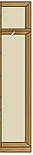 Передпокій Делла Шафа 0,5 м, 1-дверний МАКСІ-Меблі Венге магія/Дуб сонома (10914), фото 6