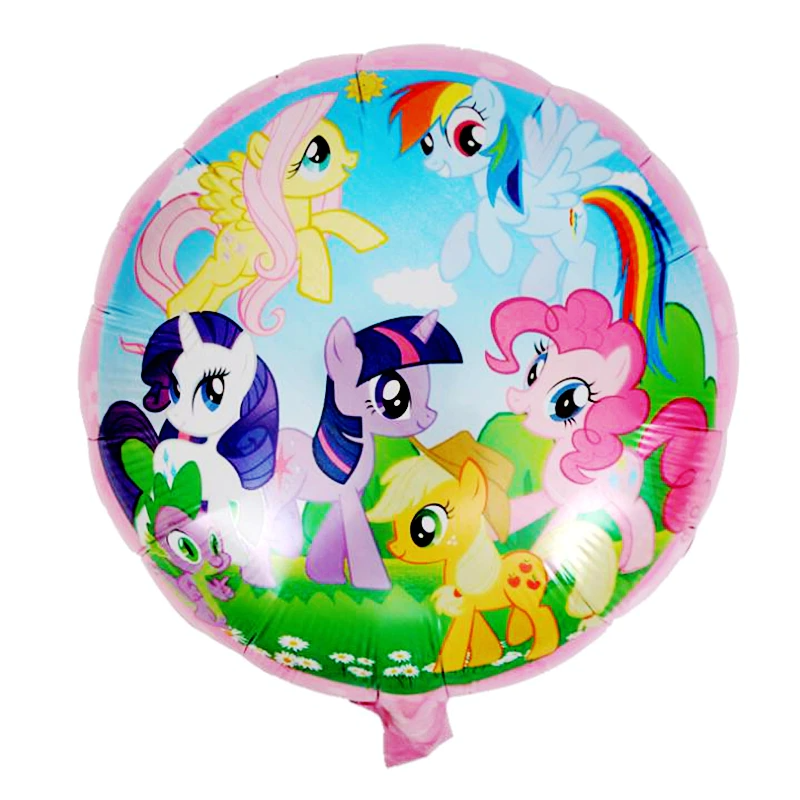 Фольгована кулька Поні Пінкі Пай 45см (18") круглий | Різнокольоровий