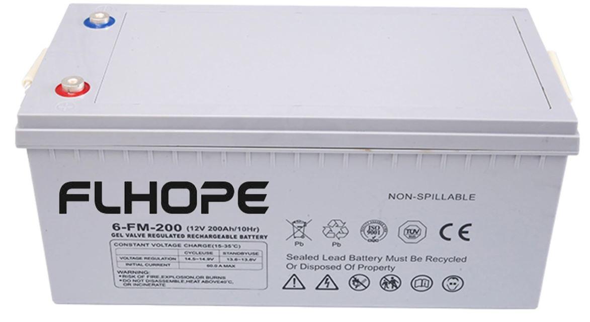 Гелевый аккумулятор Flhope 12V 200Ah, Гелевые аккумуляторы, Аккумуляторные батареи 12 Вольт - фото 1 - id-p1748332032