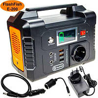 Переносна портативна станція Flashfish E200 40800 mAh 200W Чиста синусоїда