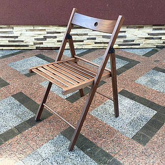Складаний темний стілець з дерева Арт.771т, фото 2
