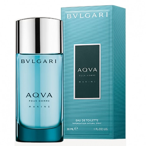Оригінальні чоловічі парфуми Bvlgari Aqva Pour Homme Marine 30ml туалетна вода, морський цитрусовий аромат