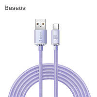 Кабель для быстрой зарядки USB на Type-C Baseus 100W 5A Type-C 1.2м (фиолетовый)
