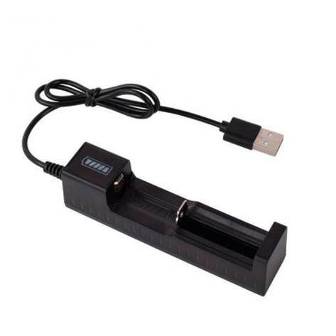 Універсальний зарядний пристрій для 18650 CR123a USB, фото 1