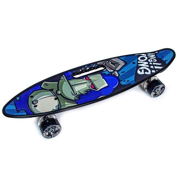 Пені Борд з ручкою Scale Sports 22,5" King Kong Кінг конг (Світяться колеса)