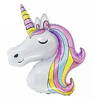 Фольгована кулька велика фігура Єдиноріг 105х76см Китай
