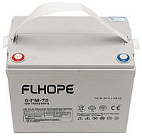 Гелевый аккумулятор Flhope 12V 75Ah, Гелевые аккумуляторы, Аккумуляторные батареи 12 Вольт