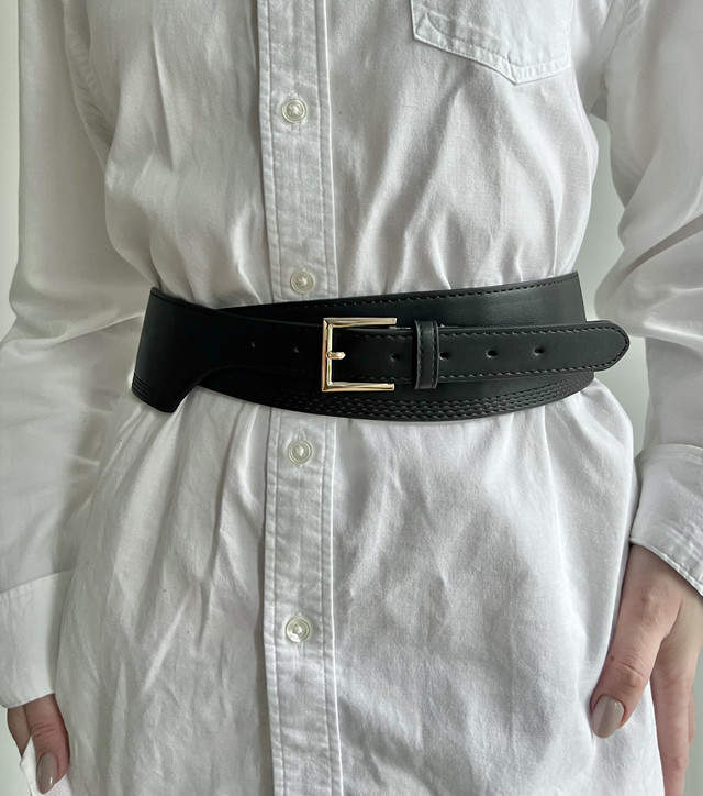 Купить Пояс баска женский широкий на талию с золотистой пряжкой, ремень ...