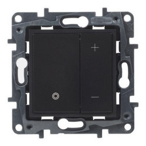 NILOE STEP Вимикач жалюзі 3-позиційний 6А, 250 В, колір Чорний