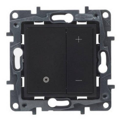 NILOE STEP Вимикач жалюзі 3-позиційний 6А, 250 В, колір Чорний, фото 1