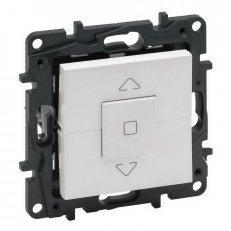 NILOE STEP Вимикач жалюзі 3-позиційний 6А, 250 В, колір Білий