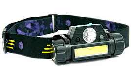 Налобний LED ліхтар BL-1898 Sensor 7476 яскравий потужний акумуляторний ліхтарик з датчиком руху та магнітом