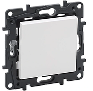 NILOE STEP Розетка комбінована TV тип F та RJ45 CAT6 UTP, колір Білий