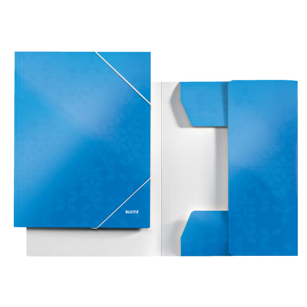 Папка А4 на гумці LEITZ WOW картонна тонка блакитний (3982-00-36)