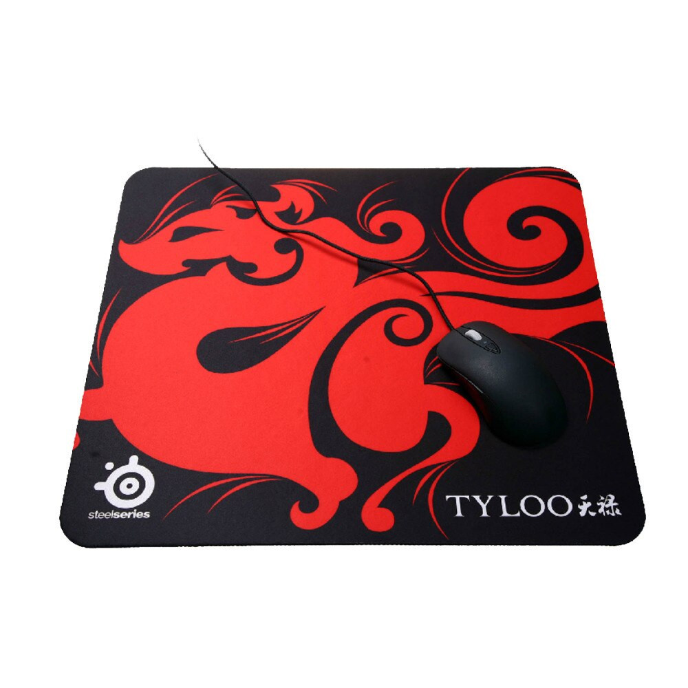 Игровая поверхность (коврик для мыши) SteelSeries QcK + Tyloo 350x300 мм Black-Red (3_02514) - фото 3 - id-p1753535018