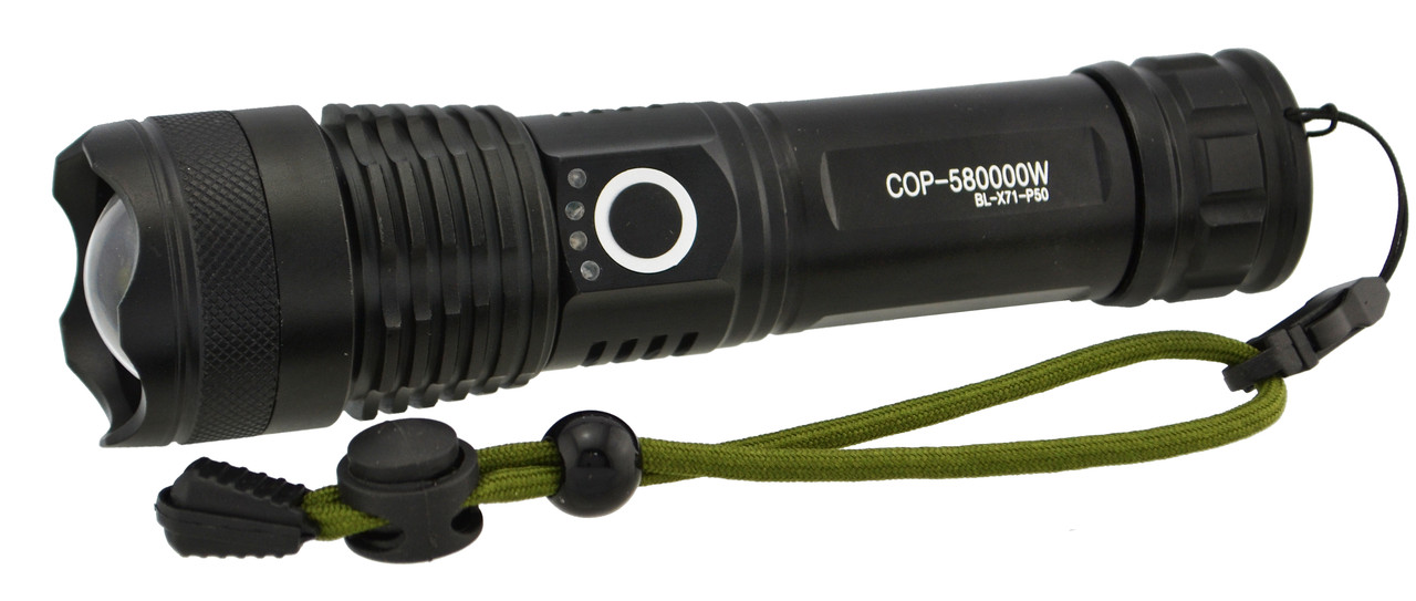 Тактичний ручний ліхтарик X-Balog BL-X71-P50 Black (3_02518), фото 1