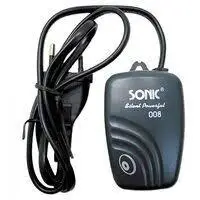 Компрессор Jebo Sonic 008, одноканальный. Компактный компрессор для насыщения воздухом воды в аквариумах