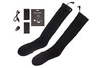 Носки с подогревом, с дистанционным контроллером 2E Race Black, Носки согревающие на батарейках, XL (EU 46-48)