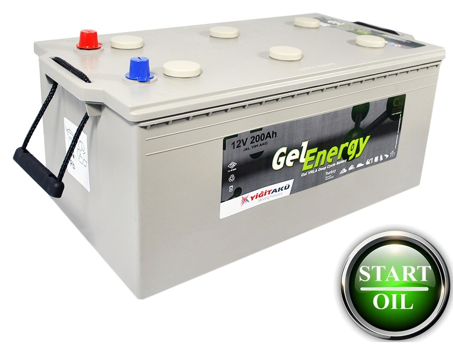 Аккумулятор Yigit Aku GEL 200Ah 12V L+ для ИБП