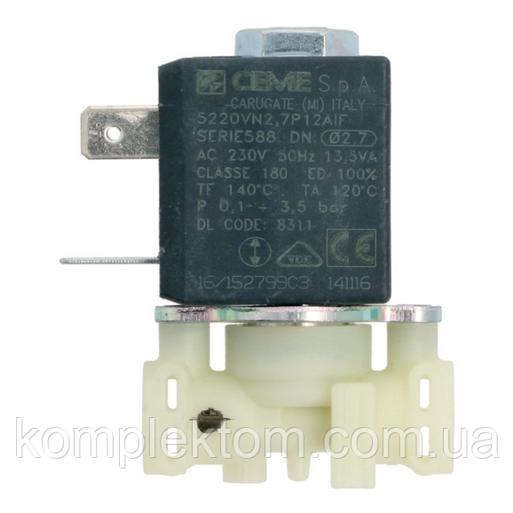 Клапан електромагнітний для кавомашини DeLonghi 5213218321 CEME 5220VN2.7P11AF
