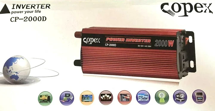 Перетворювач напруги інвертор Copex CP-2000D DC12V-AC230V 2000W