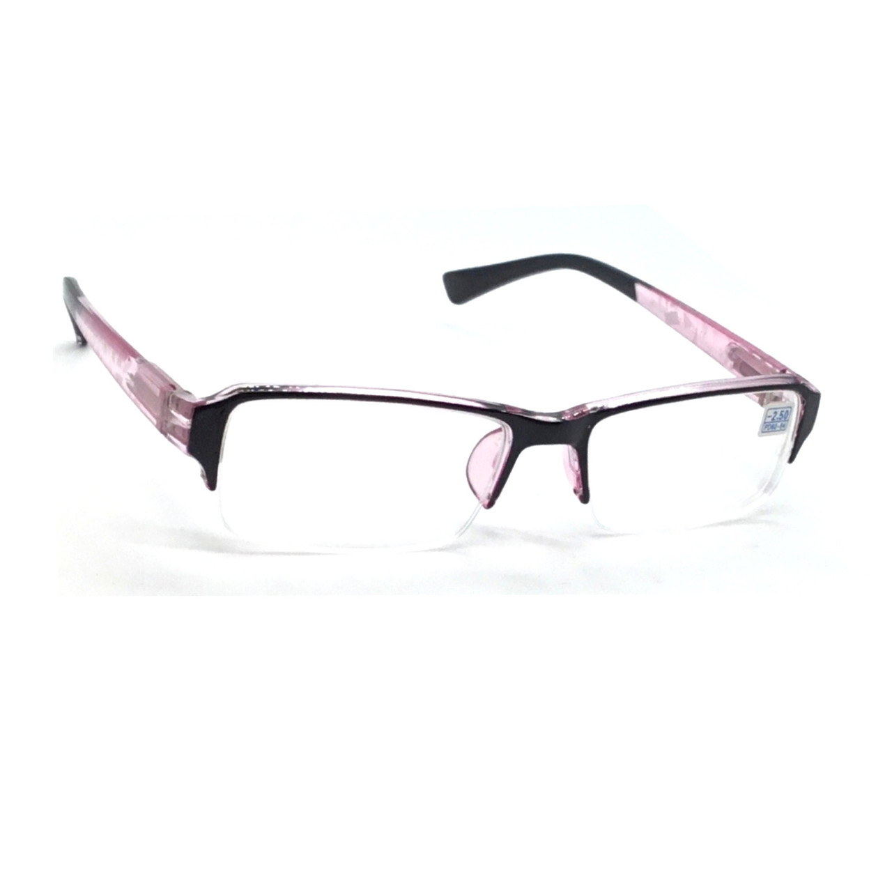 Універсальні окуляри з білою лінзою 530 рожеві