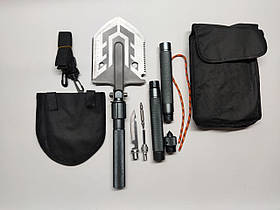 Туристична складна саперна лопата 16 в 1 Kraft&Dele KD10657 міні-лопата автомобільна в чохлі