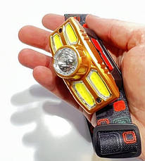 Налобний LED ліхтар Headlight HX-209 XPE+COB акумуляторний універсальний ліхтарик, фото 3