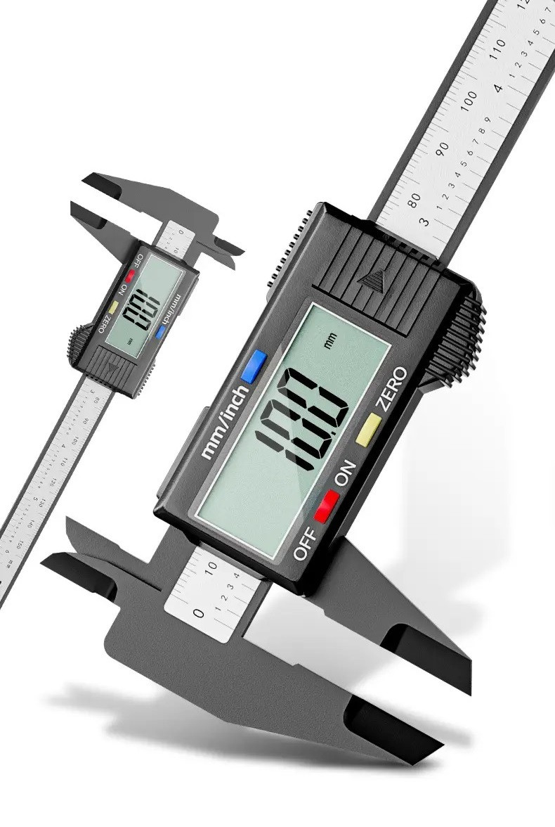 Штангенциркуль електронний, у футлярі, з кейсом, цифровий, 150мм, digital caliper