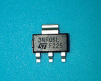 Транзистор MOSFET STN3NF06L 60V 4A 0.07Ohm SOT-223 высокое качество оригинал