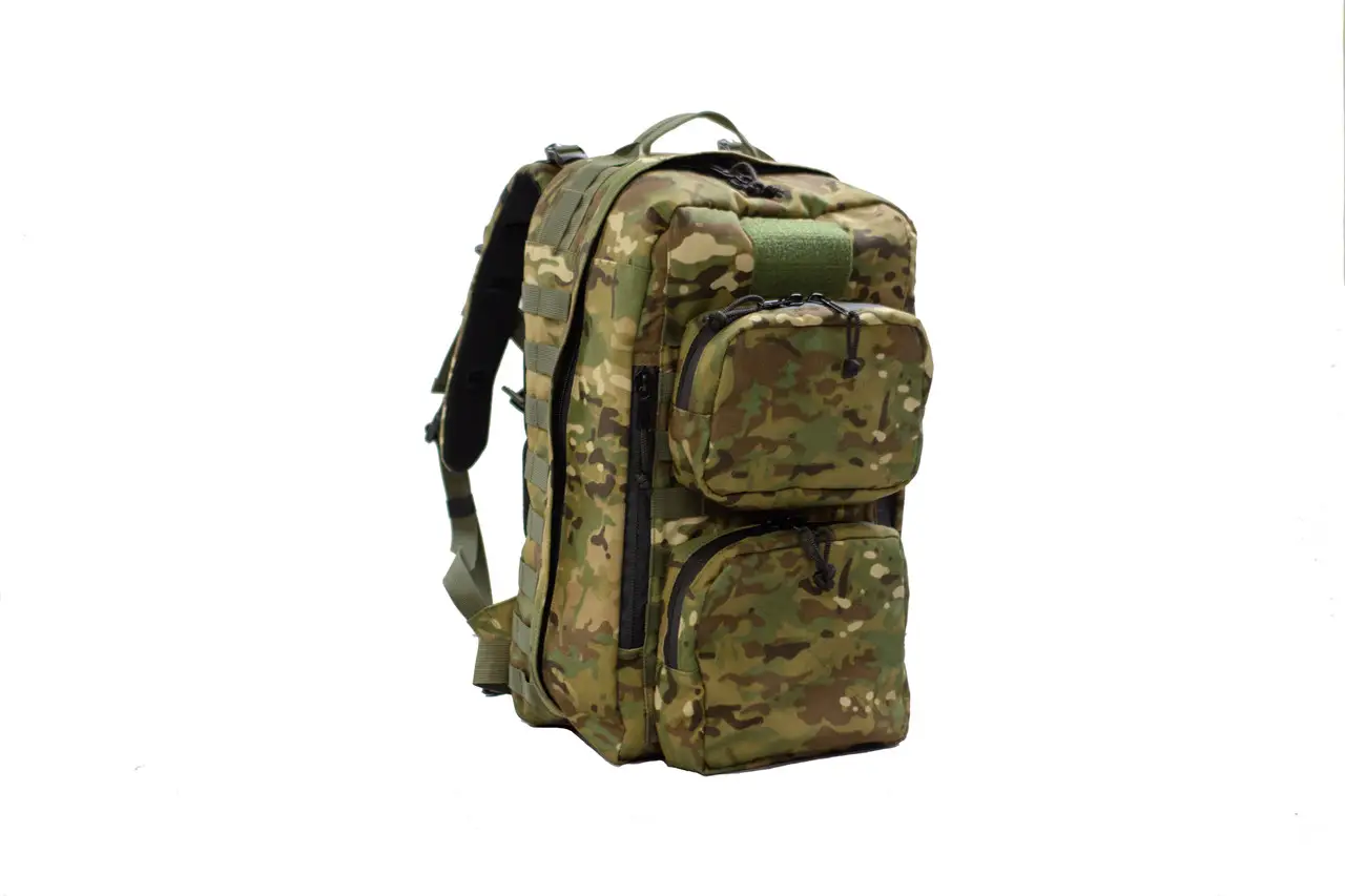Рюкзак медика + 2 підсумки, тактичний медичний рюкзак, штурмовий рюкзак для парамедика Мультикам Стохід