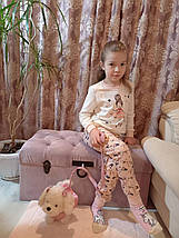 Дитяча піжама для дівчинки ELLEN рожева з принтом  GPK 0482 /01/01, фото 2