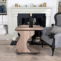 Сервірувальний Столик економ МАКСІ-Меблі Дуб сонома/Венге магія (8271)